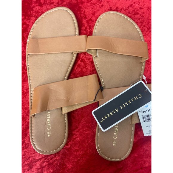 Charles‎ Albert Tan Style Mara Women’s Slip On Sandals size Medium - Picture 2 of 4